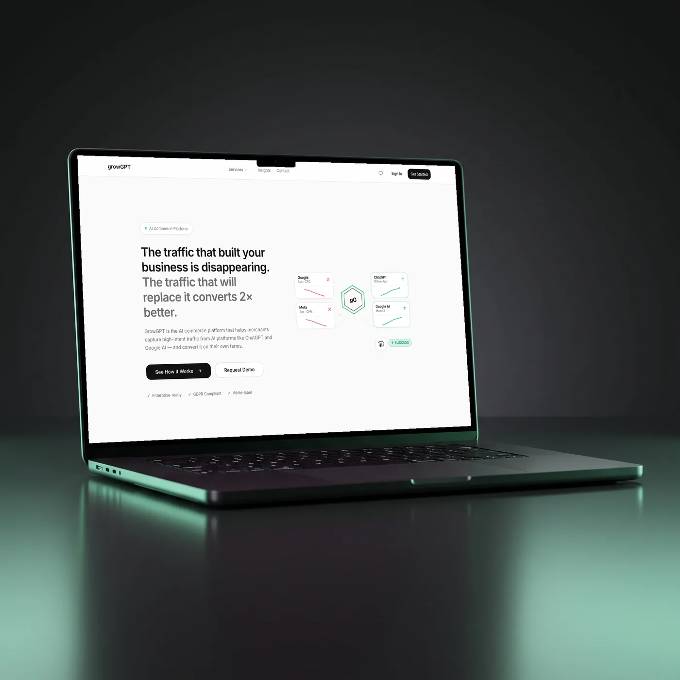 GrowGPT project mockup