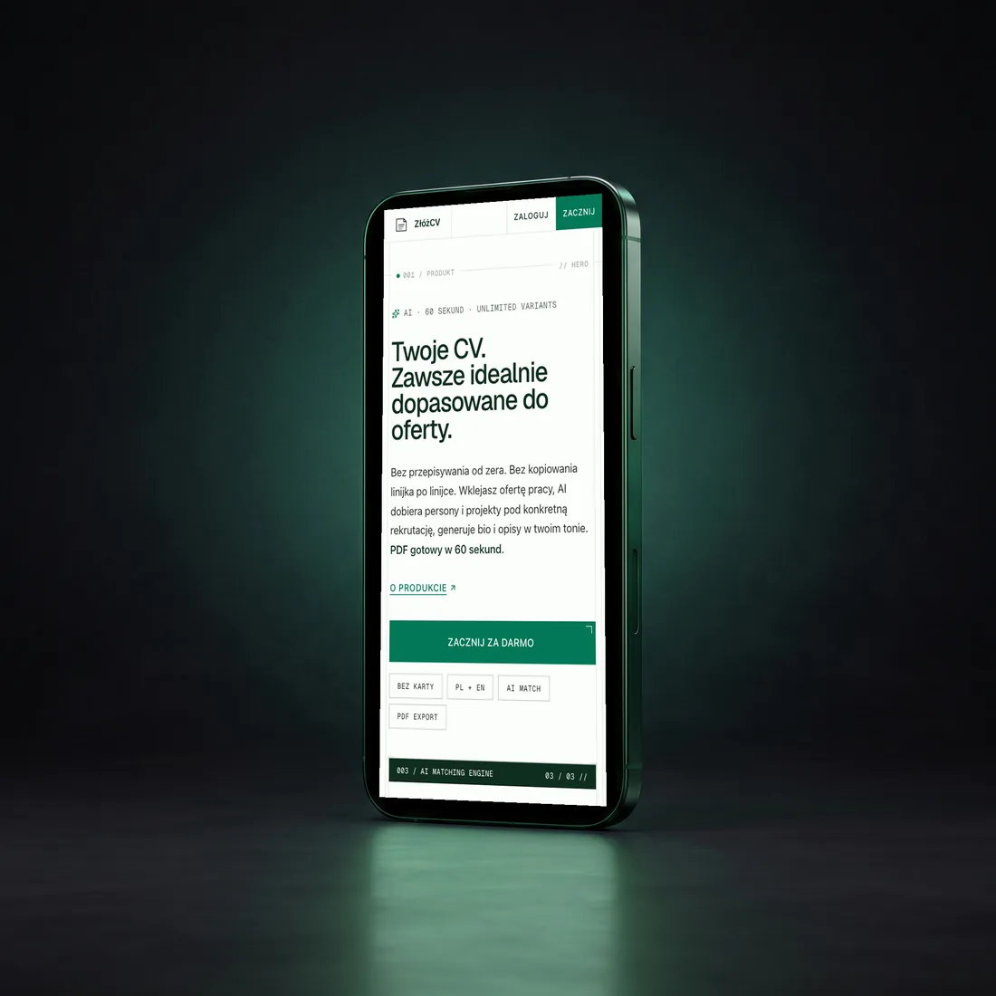 ZłóżCV project mockup